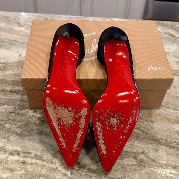 Christian Louboutin Strass Helmoon d’Orsay Pumps – Size 38 – Vintage 2004 - Picture 7 of 8